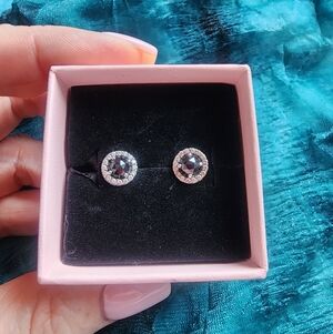 Pandor Silver Stud Earrings